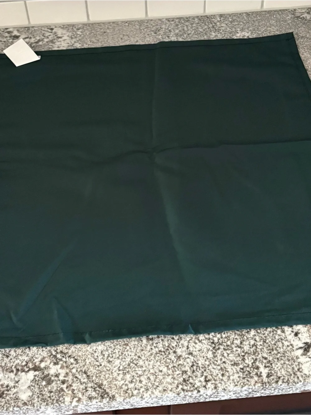Dark green cloth napkins